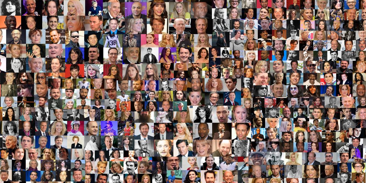 a collage of public figures and celebrities on MatchMachine