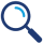 a magnifying glass icon